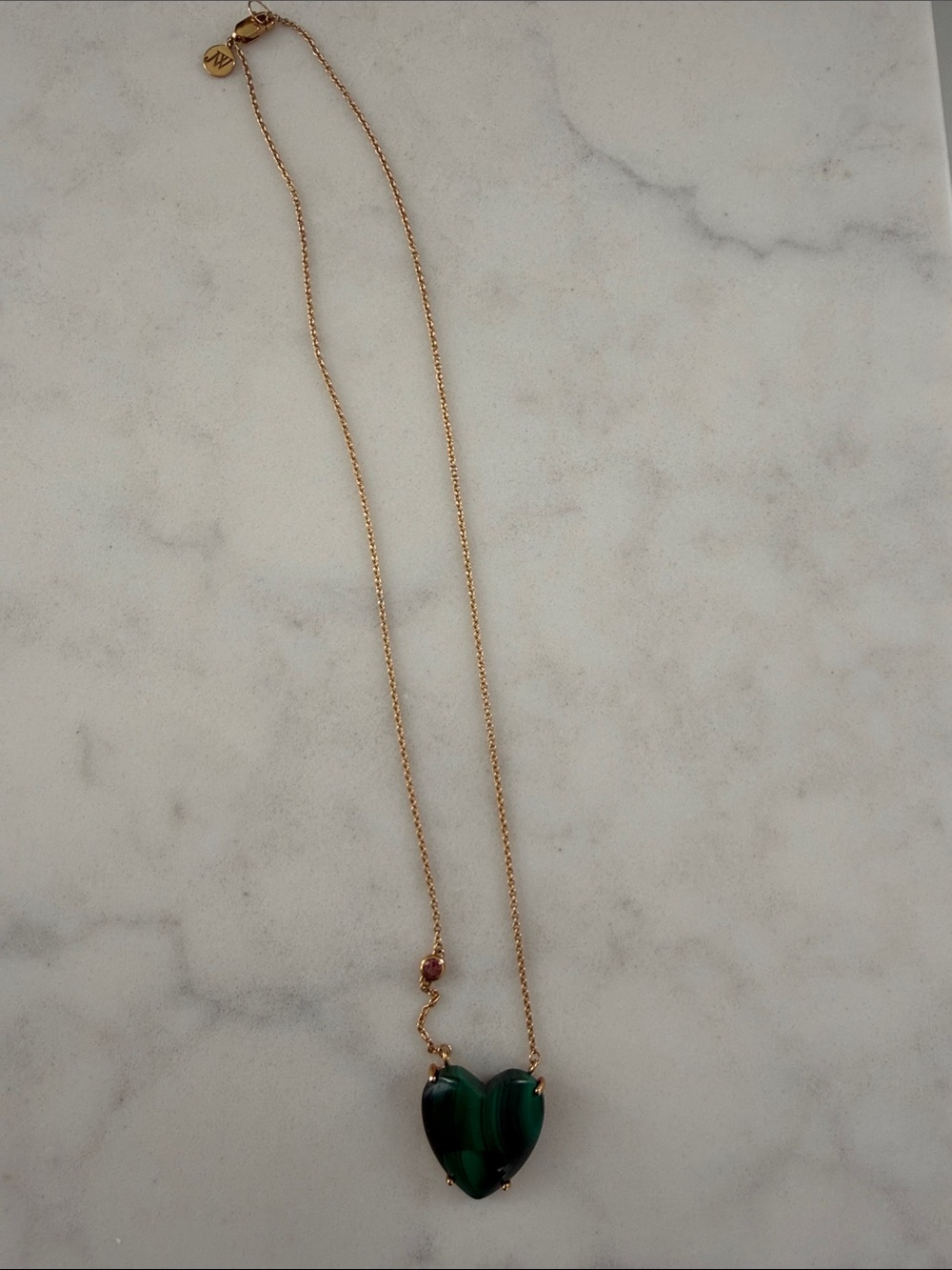 Jane Win Green Heart Pendant